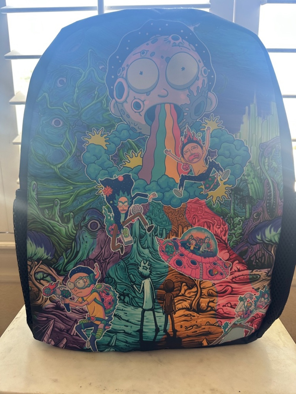 Kids Multicolor Cartoon Sci-Fi Backpack - Unbranded